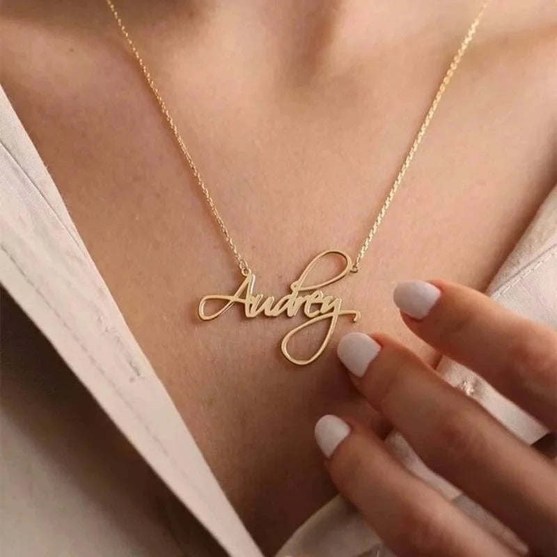 Personalized Stainless Steel Letter Necklace