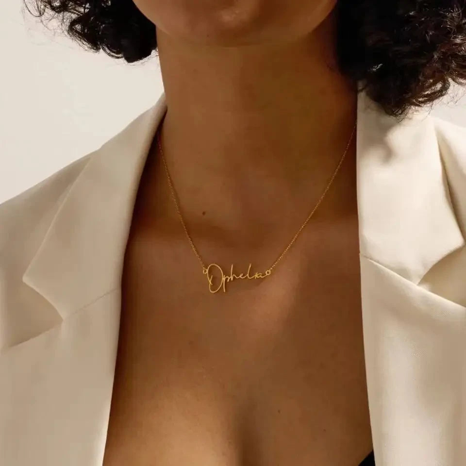 Personalized Stainless Steel Letter Necklace