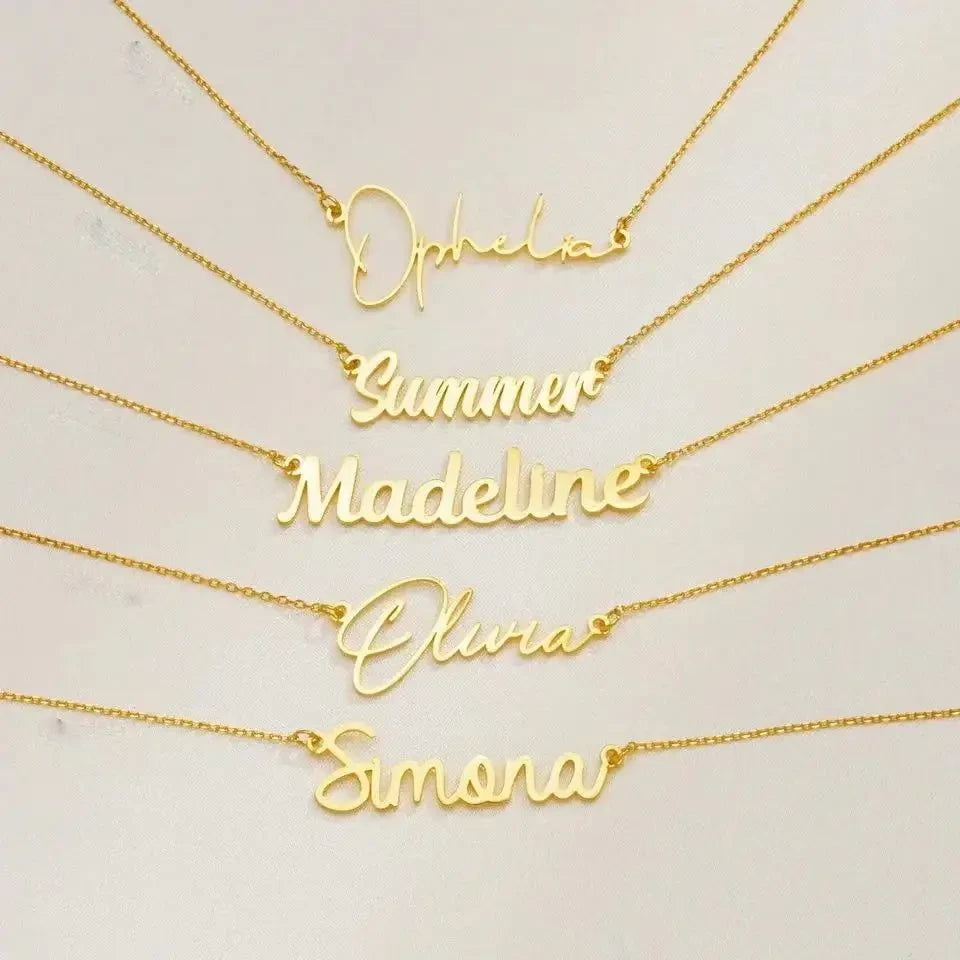 Personalized Stainless Steel Letter Necklace