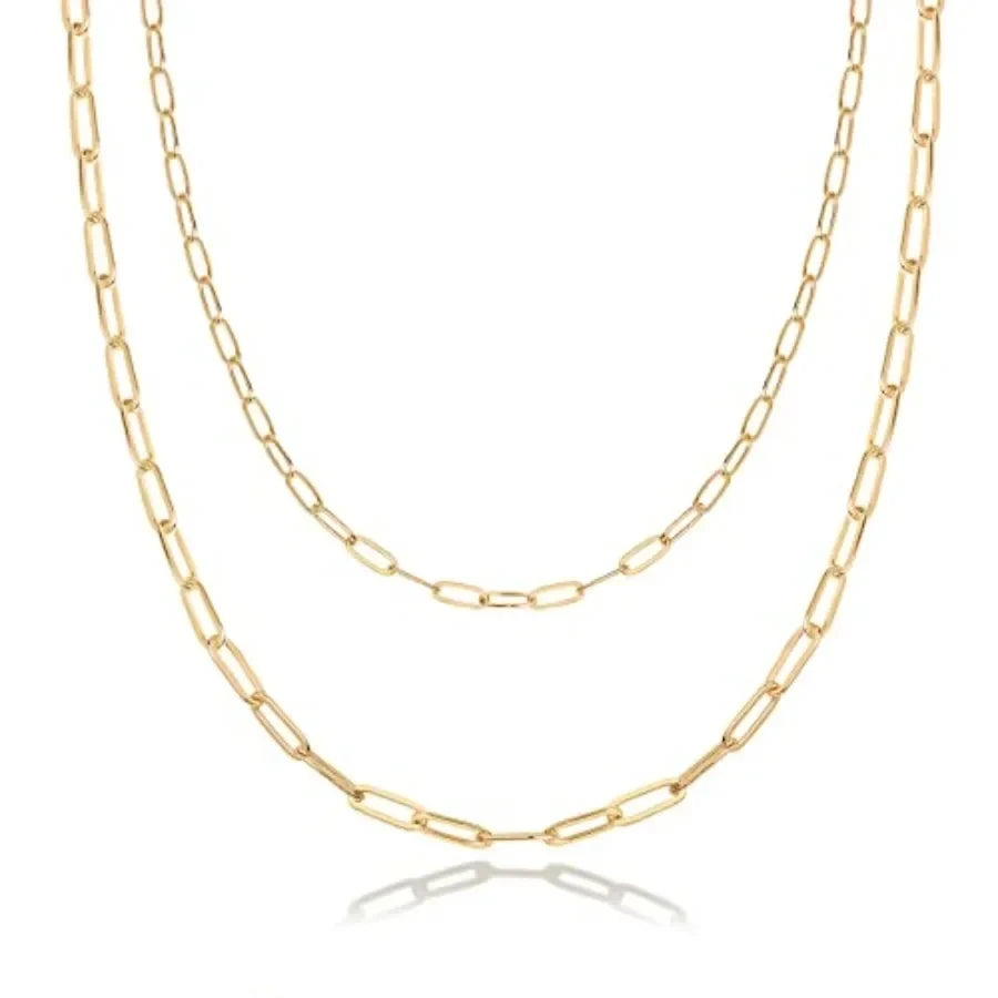 Gold Plated Layering Necklace Set